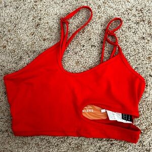 Cropped Tank Top with Cutout